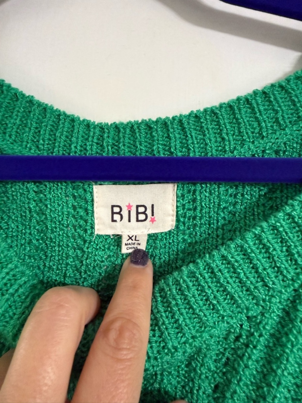 BiBi Emerald Green Ribbed Short-Sleeve Sweater - Picture 2 of 2